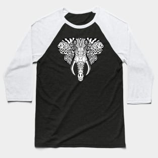 Mosaic Elephant: Vintage Baseball T-Shirt